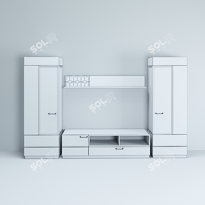 Title: Loft-inspired TV Cabinet and Stand by Szynaka 3D model image 3