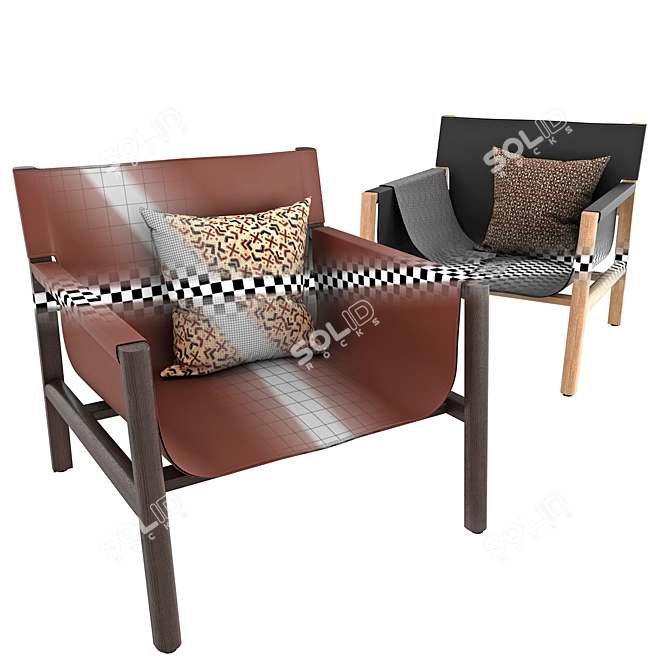Sleek Pablo B&B Chair 3D model image 3