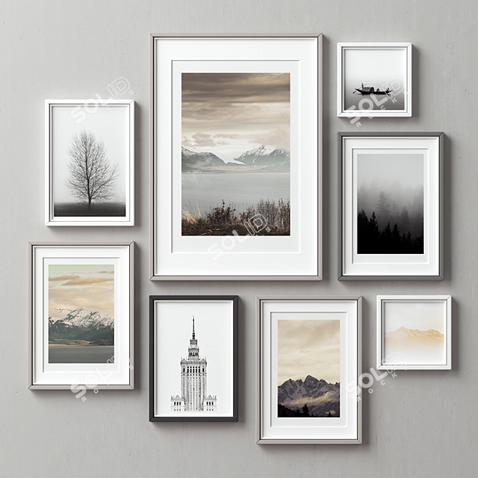 Beautiful Frame Collection - Set of 8 3D model image 1