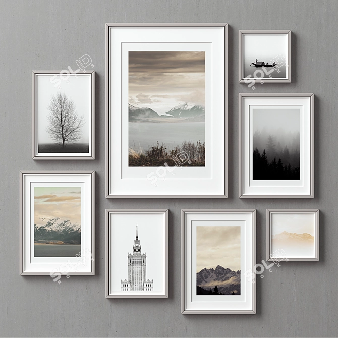 Beautiful Frame Collection - Set of 8 3D model image 4