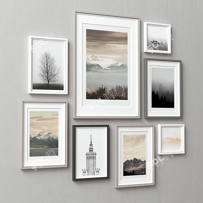 Beautiful Frame Collection - Set of 8 3D model image 7
