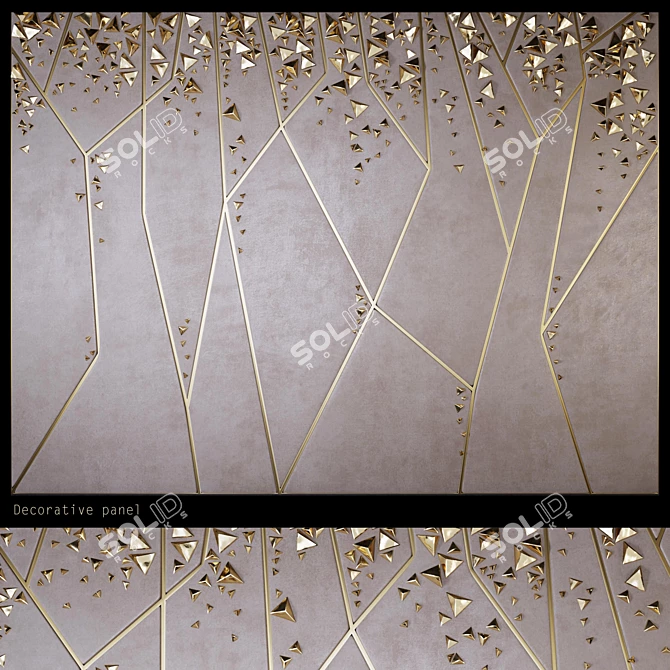 Elegant Decor Panel - PN10 3D model image 1