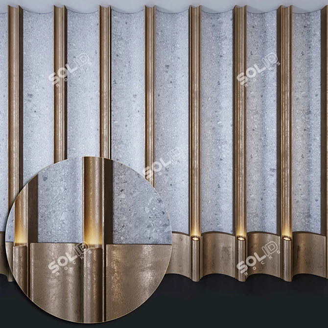 Modern Decor Wall Panel - PN5 3D model image 1