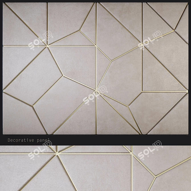 Elegant Decorative Panel - PN1 3D model image 1