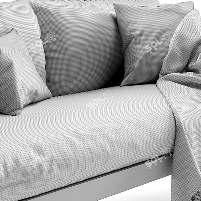 Tapio 2-Seater Sofa by Paola Lenti 3D model image 3