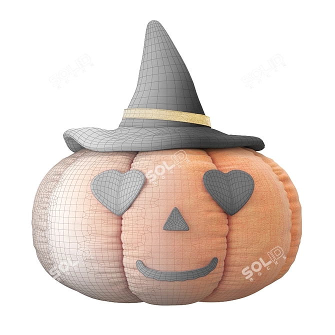 Halloween Pumpkin Plush Toy 3D model image 3