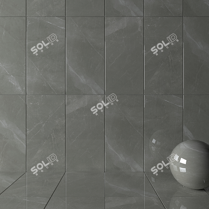 Royal Marble Pulpis Grey Wall Tiles 3D model image 2