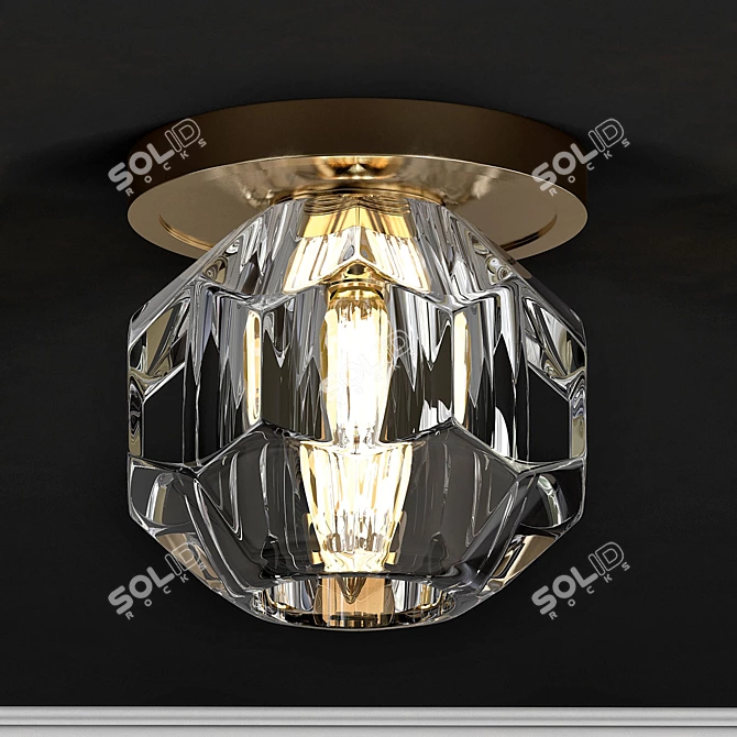 Crystal Ball Single Ceiling Light - RH Boule de Cristal 3D model image 1