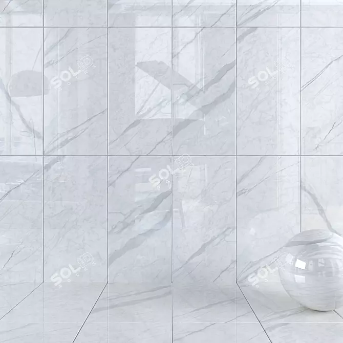 Iceberg Wall Tiles - HD Multi-Texture Set 3D model image 1