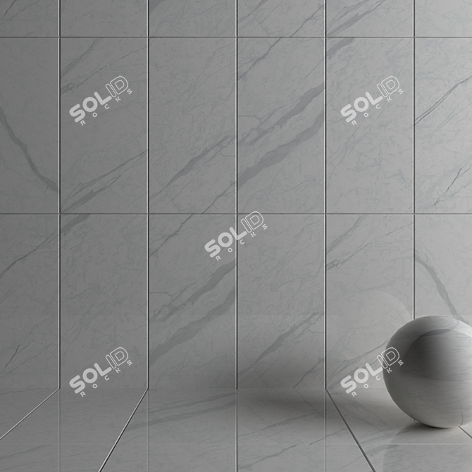 Iceberg Wall Tiles - HD Multi-Texture Set 3D model image 3