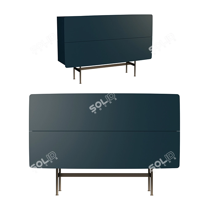 Yee Storage Bench Base - 156x78 cm 3D model image 2