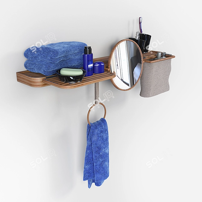 Symple Stuff 5-Piece Bathroom Set 3D model image 2