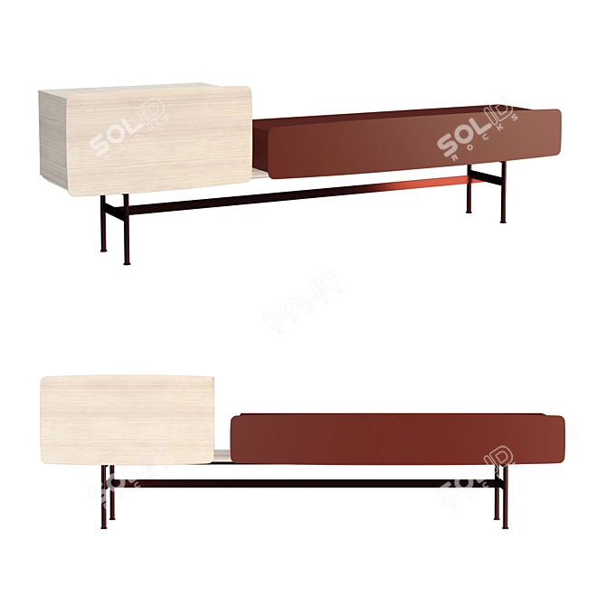 SP Yee Strong Bench and Storage 3D model image 1