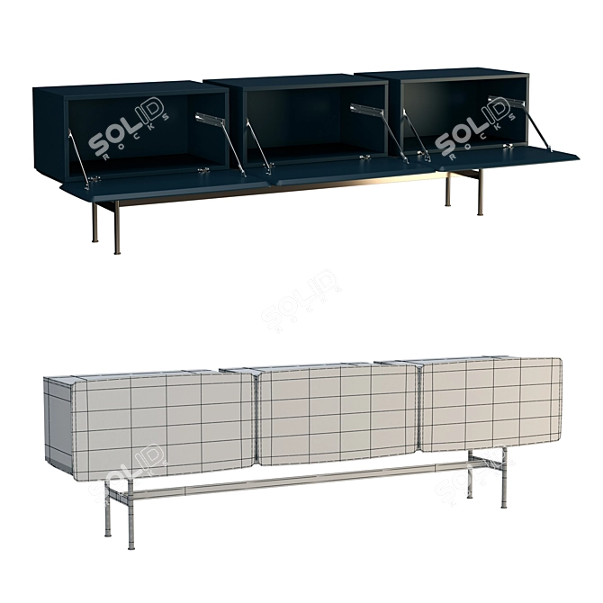 Yee Strong Bench Base & Storage 3D model image 2