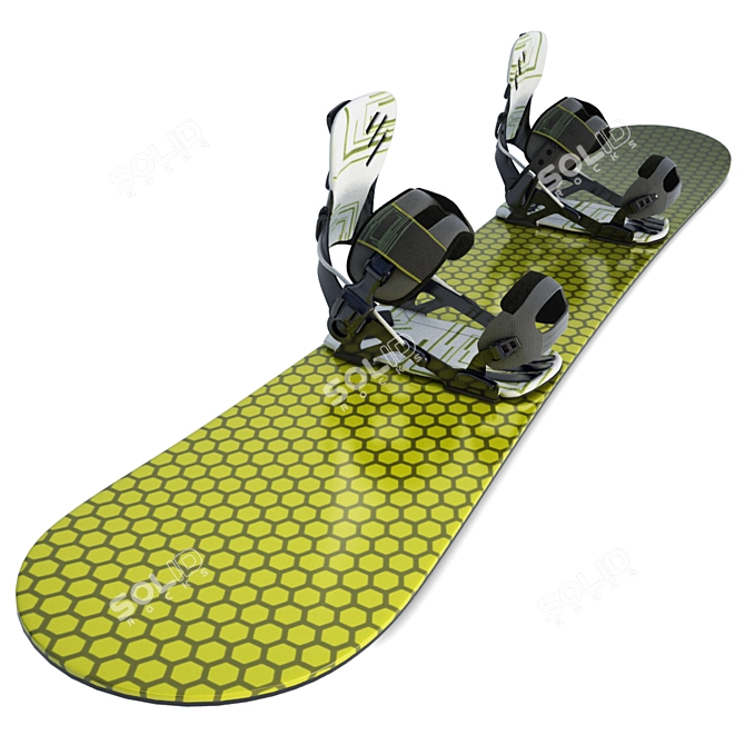 Powder Pro Snowboard Gear 3D model image 1