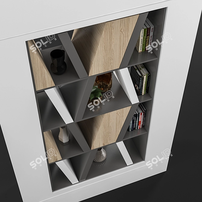 Decorative Partition Shelf 3D model image 2