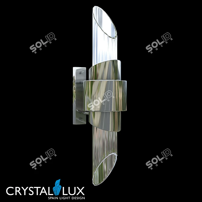 JUSTO AP2 CHROME Pendant Light 3D model image 1