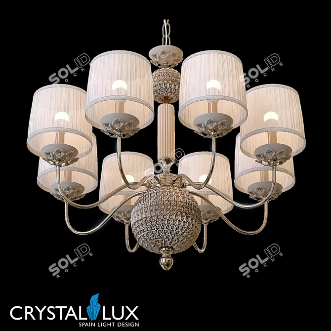 Crystal Lux ADAGIO SP8 Chandelier 3D model image 1
