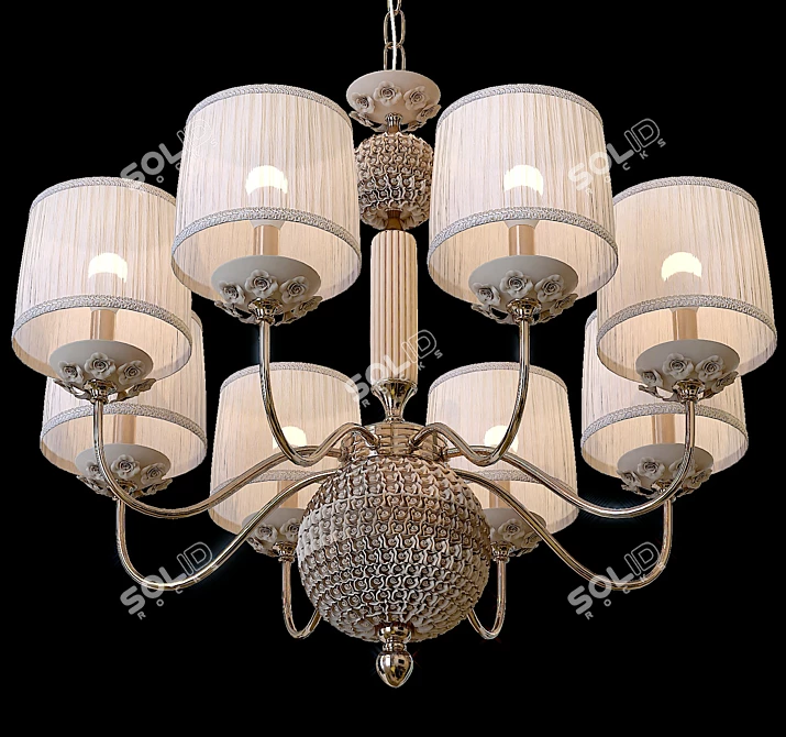 Crystal Lux ADAGIO SP8 Chandelier 3D model image 2