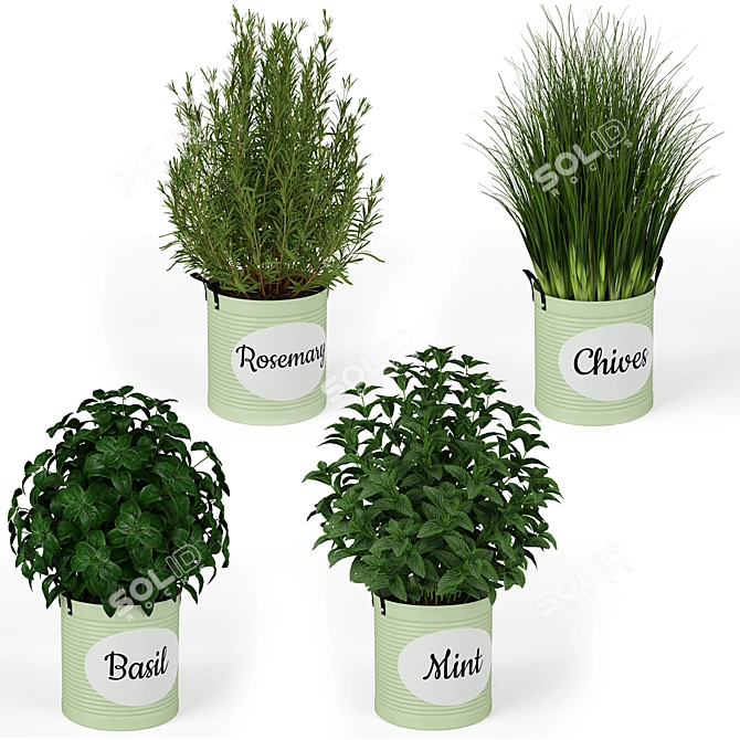 Lush Greenery: 202 Plant Collection 3D model image 2