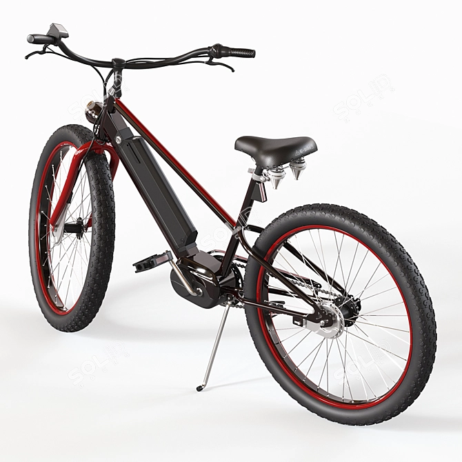 Sleek City E-Bike 3D model image 2