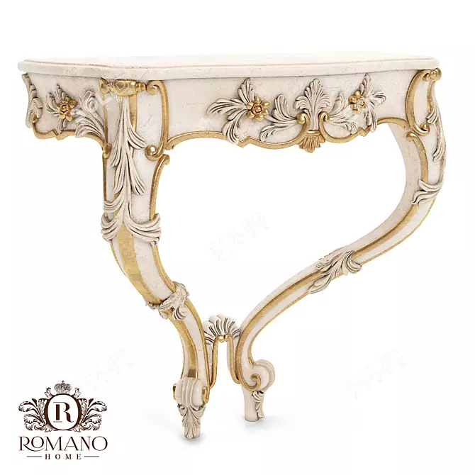 Handcrafted Italian Style Nightstand - Romano Home 3D model image 1