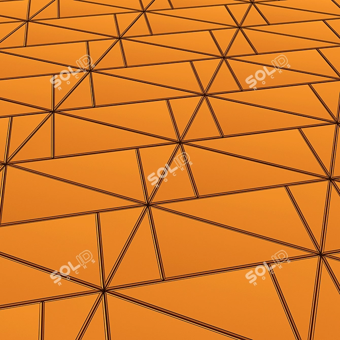 Triangular Paving Plates: Versatile, Textured, Two-tone 3D model image 3