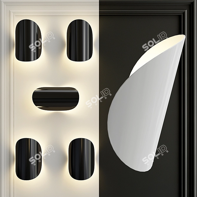 Azzardo Ceres Wall Sconce 3D model image 2