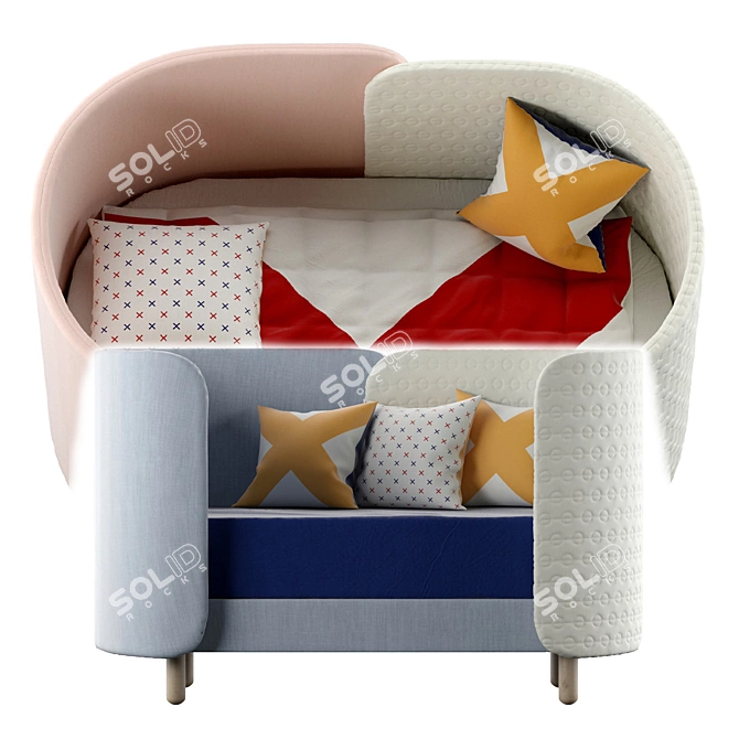 Studio Zanellato Bortotto Cot: Elegant and Cozy 3D model image 2