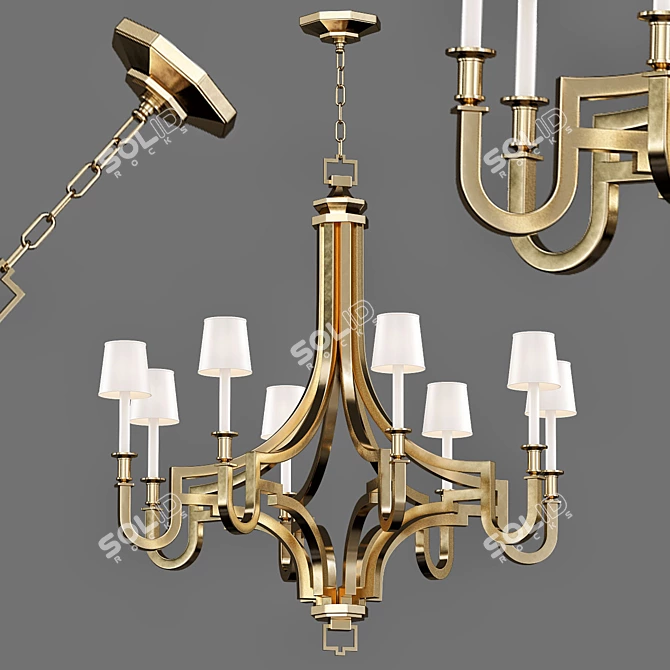 MYKONOS_LARGE: Elegant Chandelier for Luxurious Spaces 3D model image 1