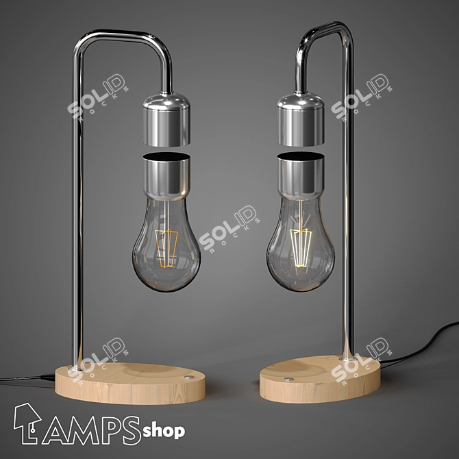 Magnetic Table Lamp 16*37 cm 3D model image 1