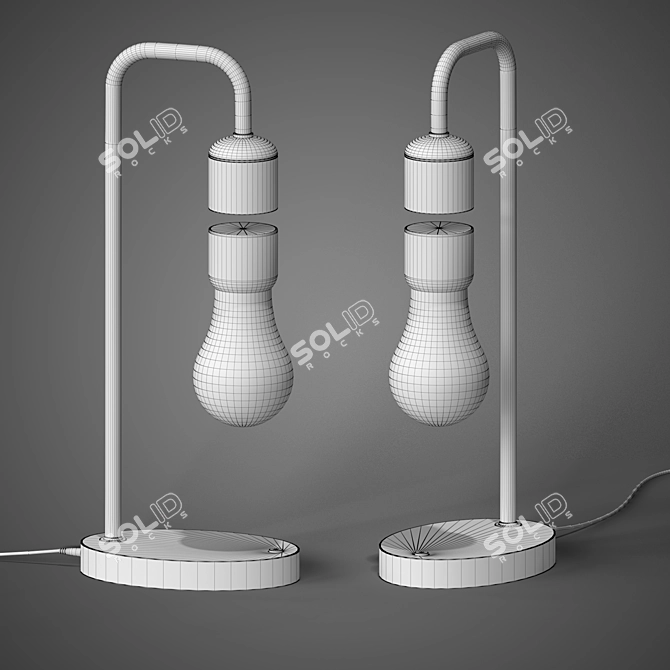 Magnetic Table Lamp 16*37 cm 3D model image 2