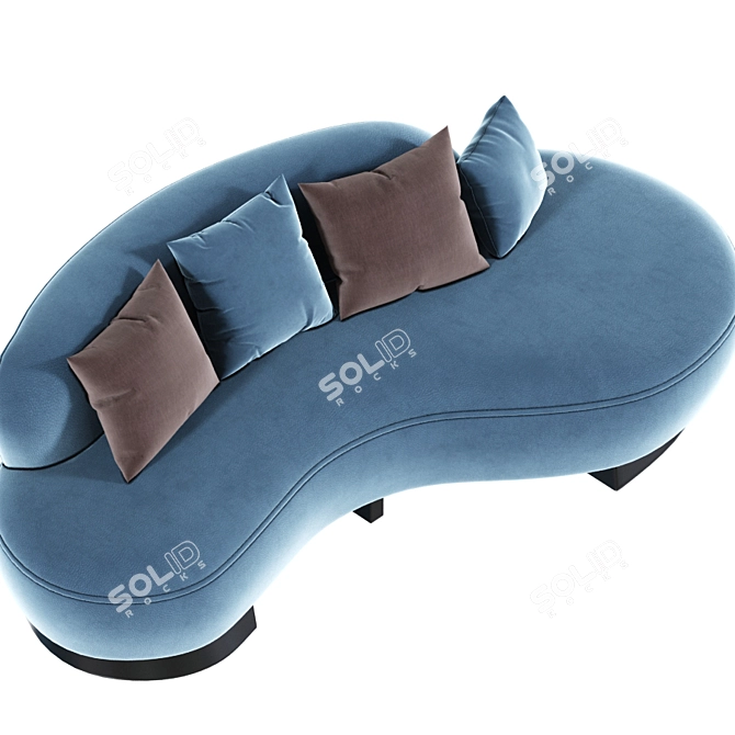 Modern Kagan Sofa | Iconic Design 3D model image 2