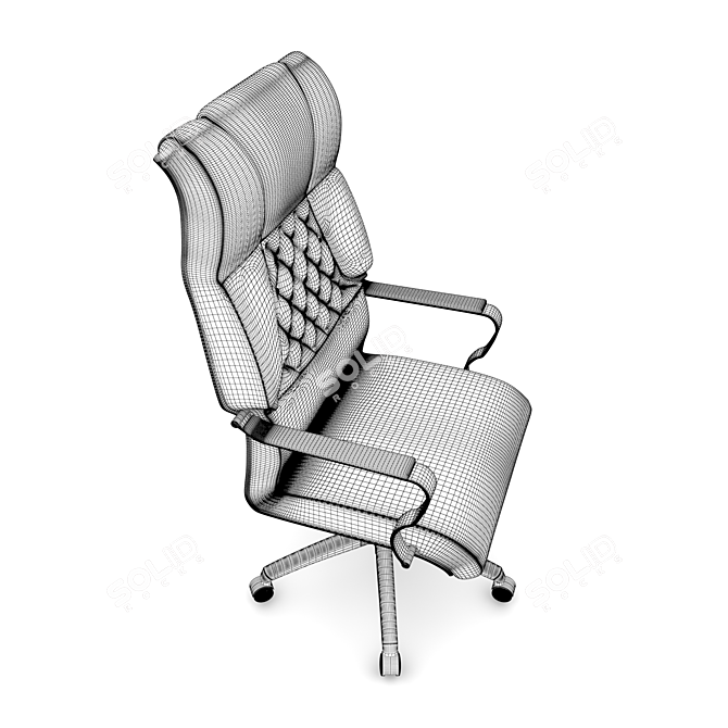 Hittite Executive Chair: Stylish & Comfortable 3D model image 3