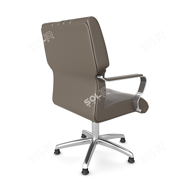 Hittite Accent Chair: Modern Design, Textured Overlay 3D model image 2