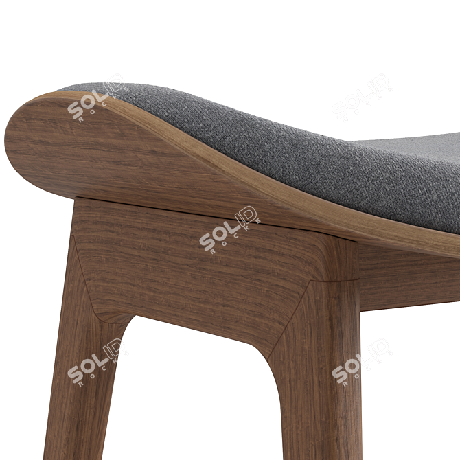 Oak Elephant Stool - Norr11 3D model image 2