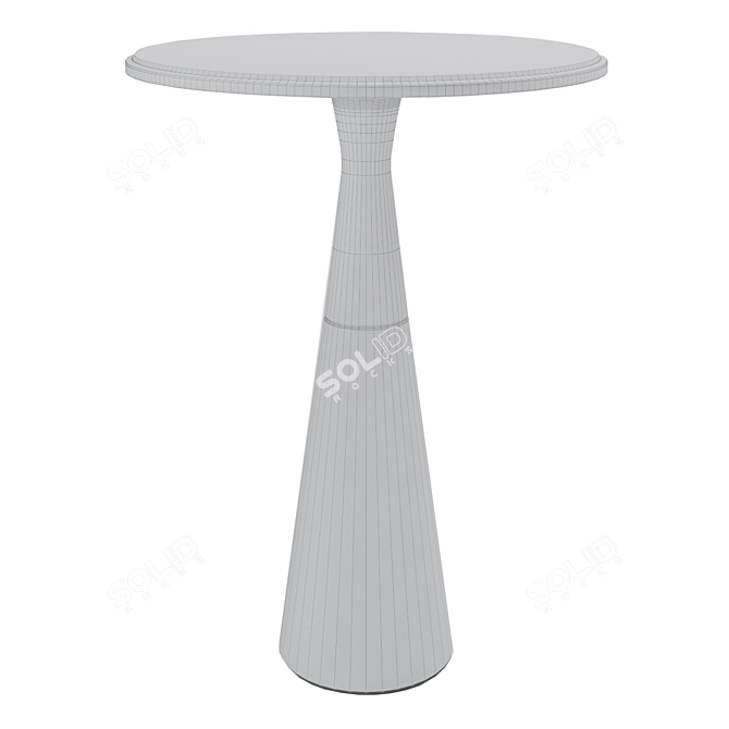 Modern Marble Woodsen Corner Table 3D model image 3