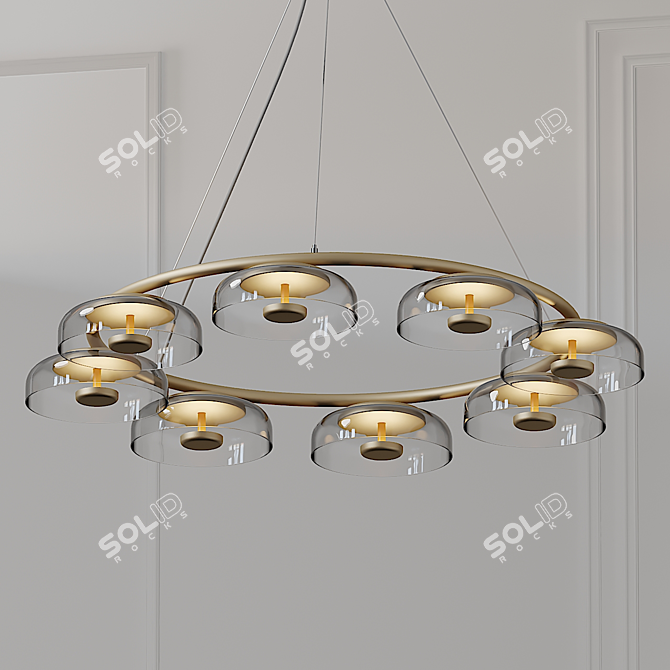 BLOSSI 8 Pendant: Elegant and Luxurious Chandelier 3D model image 1