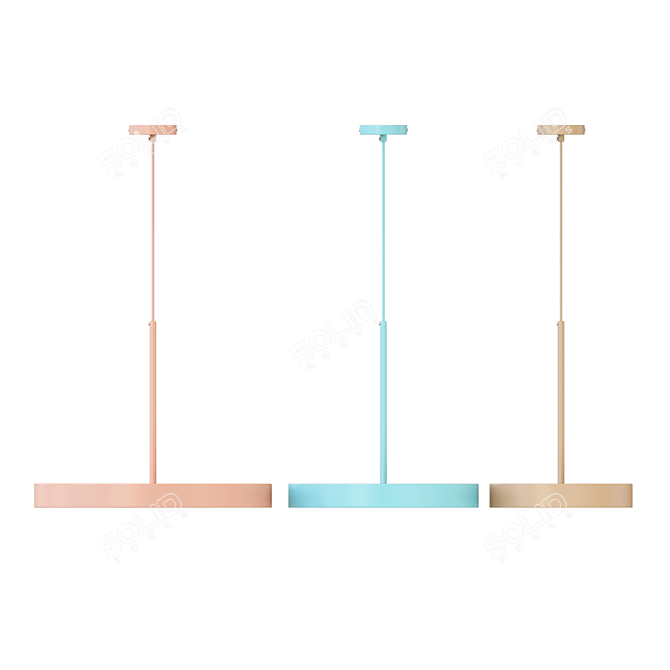 Modern Minimalist Lamp: Lampatron TURNA ONE 3D model image 2