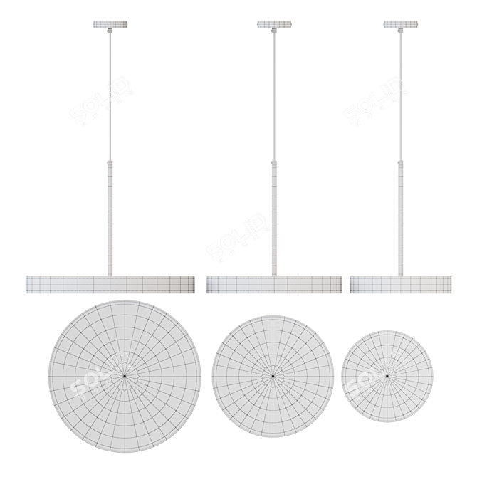 Modern Minimalist Lamp: Lampatron TURNA ONE 3D model image 3