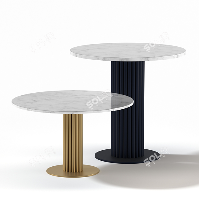 Modern Wittmann Miles Tables: Versatile and Stylish 3D model image 1