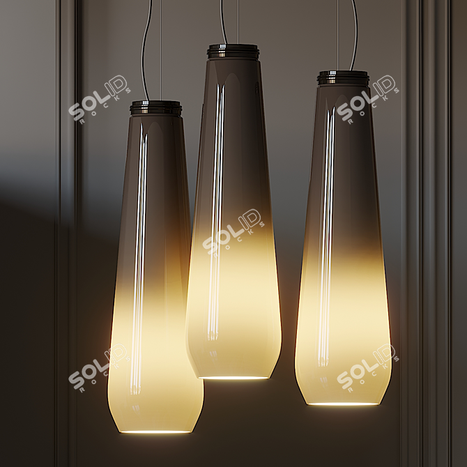 Diesel Glass Drop Pendant Light 3D model image 1