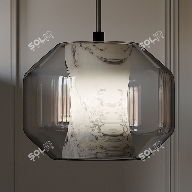 Elegant Chamber Pendant Lights: LEE BROOM 3D model image 3