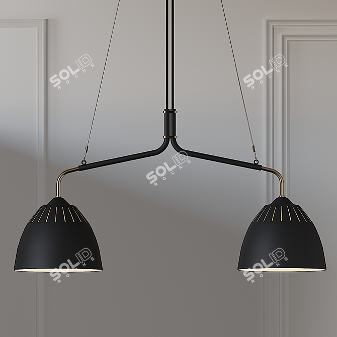 ORSJO Lean Pendant Light: Sleek and Elegant Ceiling Lighting Solution 3D model image 2