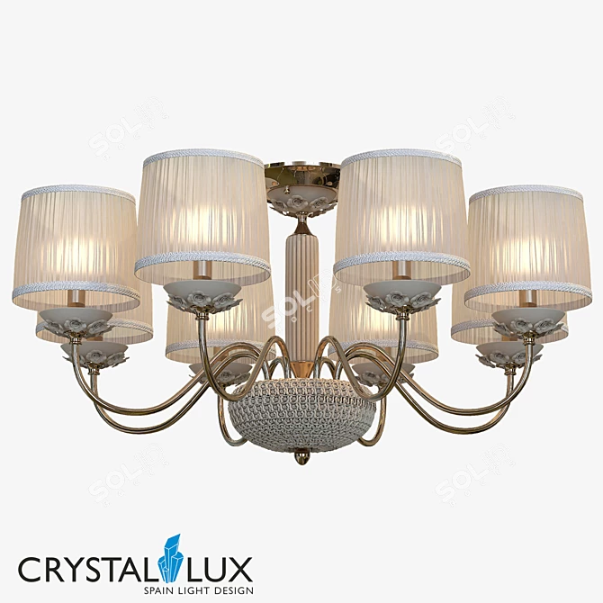 Adagio PL8 Pendant Chandelier 3D model image 1