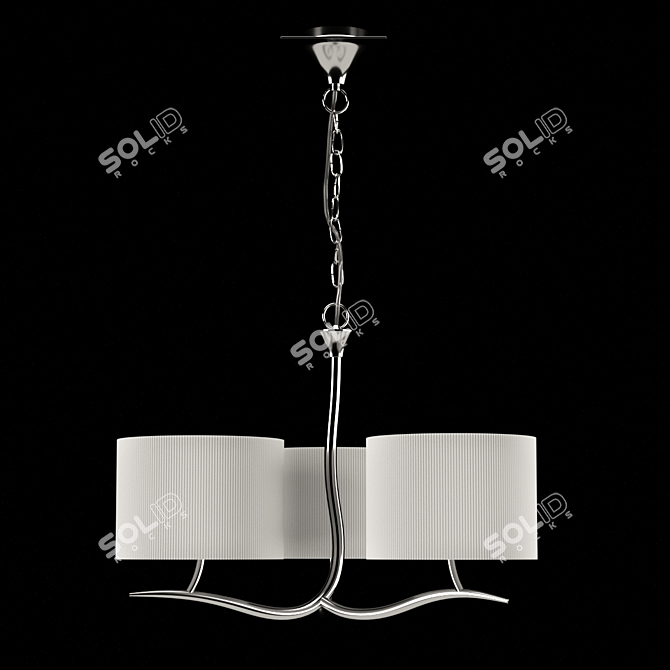 EVE 1131 OM Chandelier: Modern Elegance 3D model image 1