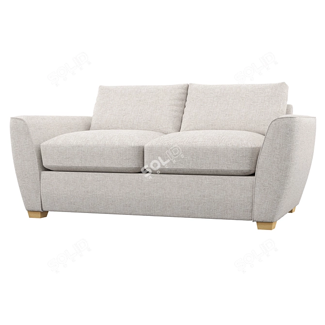 Nadeau 2 Piece Sofa Set: Elegant Comfort for Your Home 3D model image 1