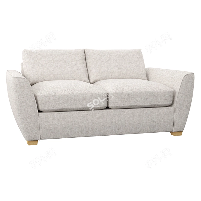 Nadeau 2 Piece Sofa Set: Elegant Comfort for Your Home 3D model image 2