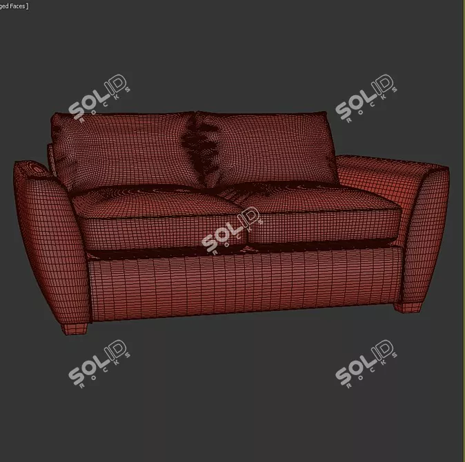 Nadeau 2 Piece Sofa Set: Elegant Comfort for Your Home 3D model image 3