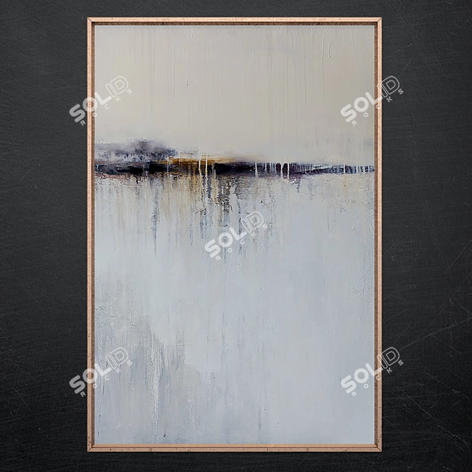 Abstract Landscape Art Painting 3D model image 1